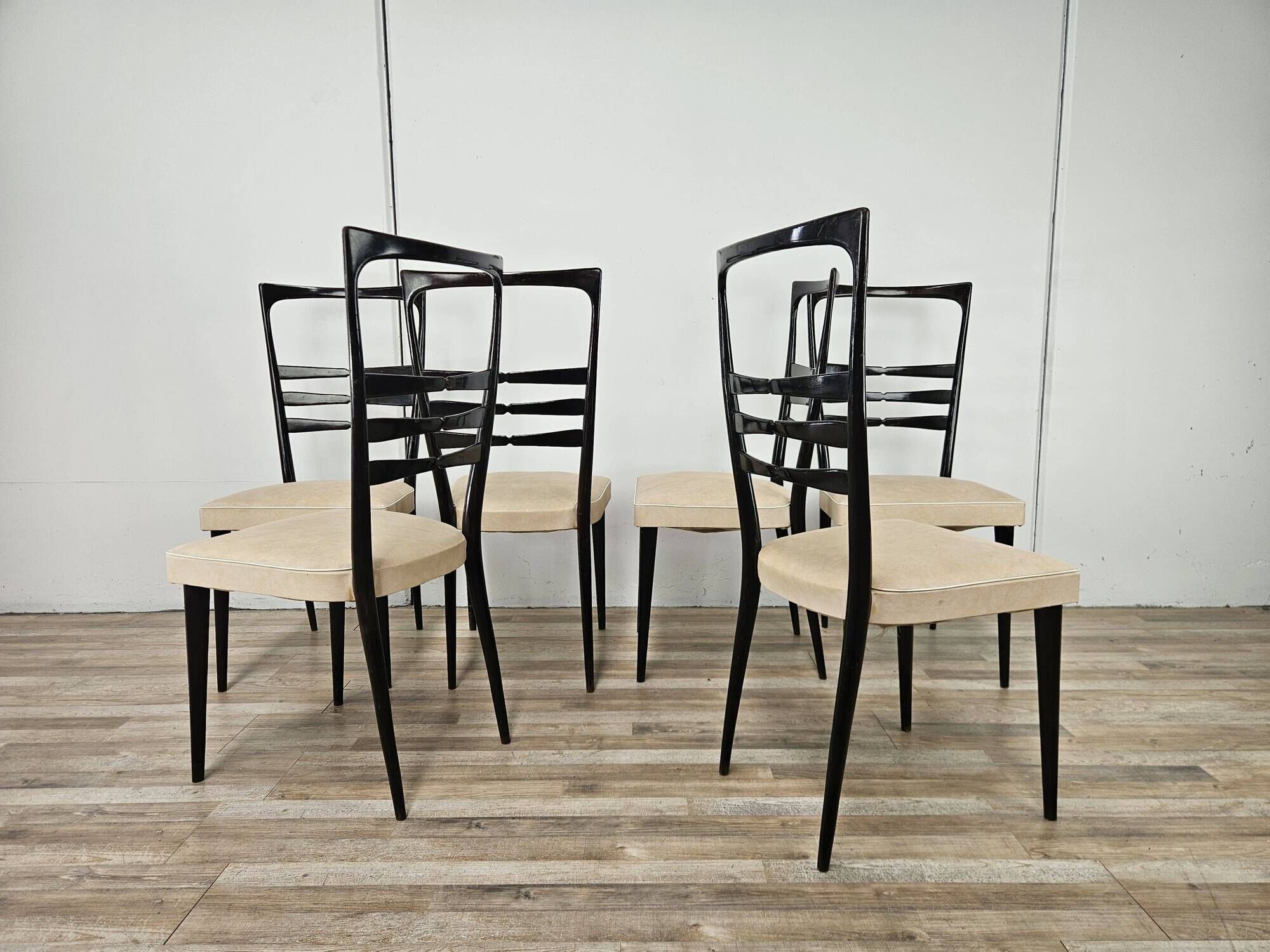 Beech and Skai dining chairs