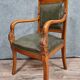 Empire office chair with cherry dolphins circa 1920-1940