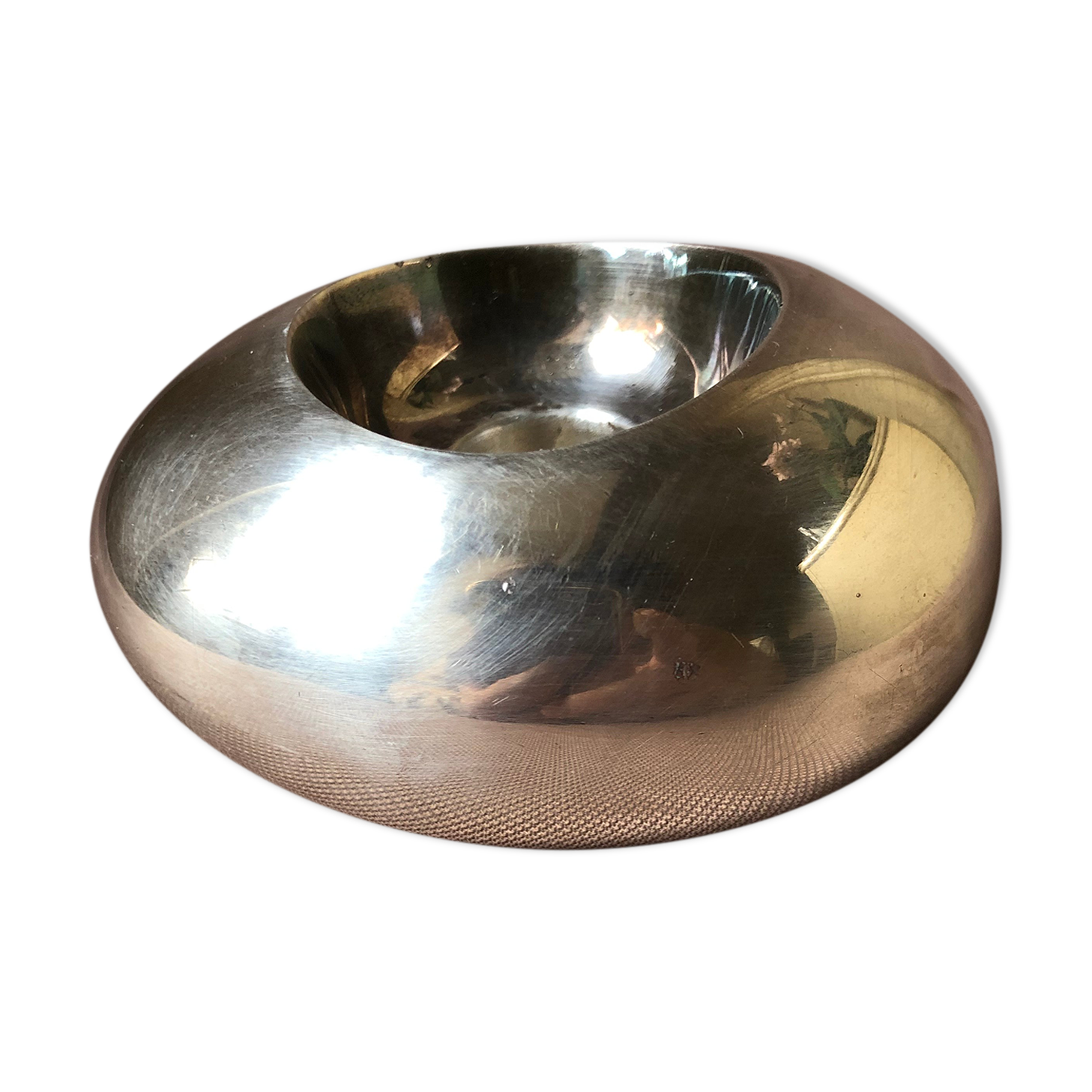 Silver metal candlestick