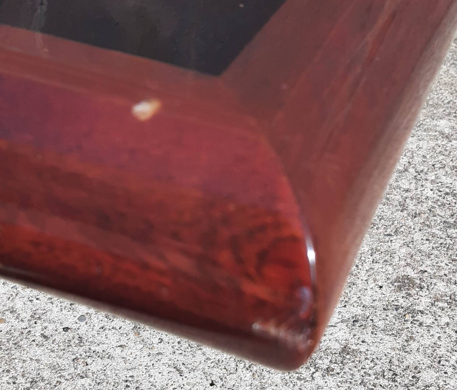 Signed coffee table (Jean Claude Mahey, 70s)