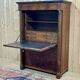 Empire period secretary in walnut, oak and black marble top