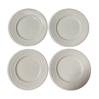 4 assiettes plates Wedgwood