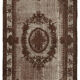 Handmade distressed oriental 1980s 195 cm x 313 cm brown carpet