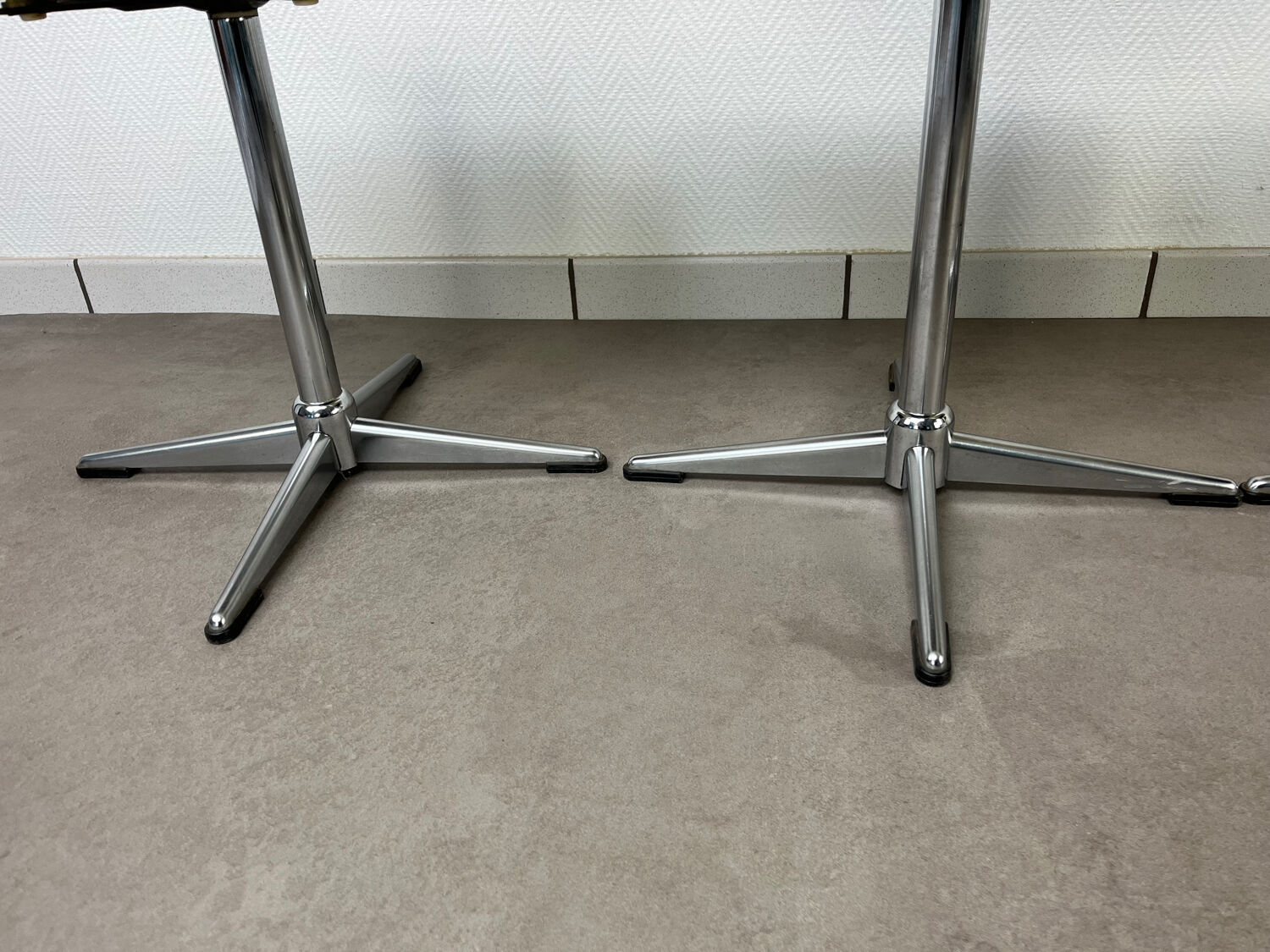 4 chaises Space Age, coque années 70 pour Lockhausen