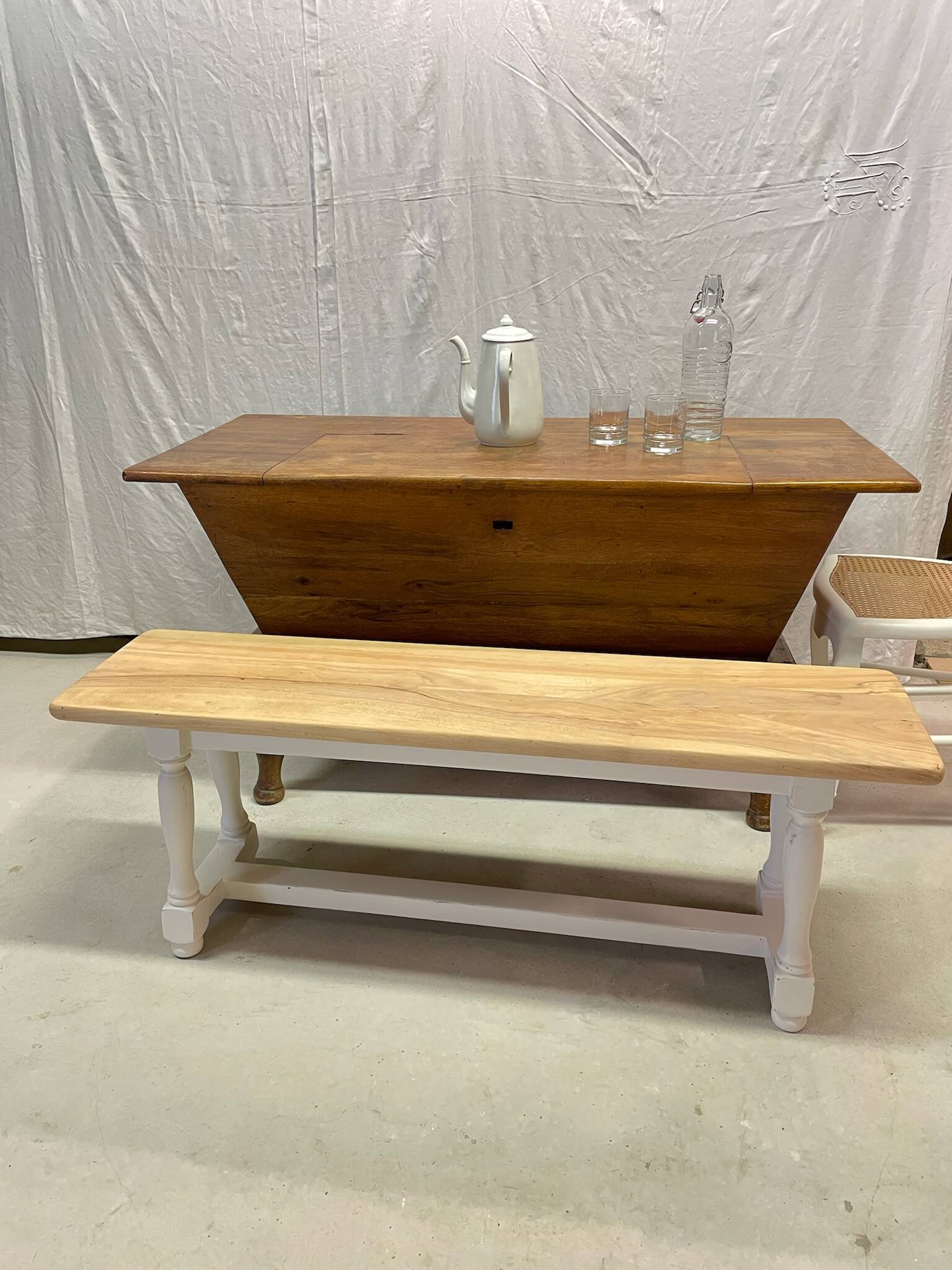 Old Bench(es) - Restored solid walnut, a return to the essentials!