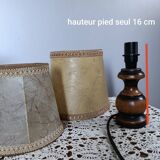 Rustic chic turned wooden bedside lamp haha skin day
