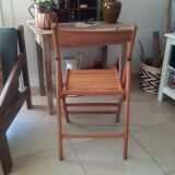 Vintage wooden folding chair