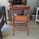 Vintage wooden folding chair