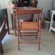 Vintage wooden folding chair