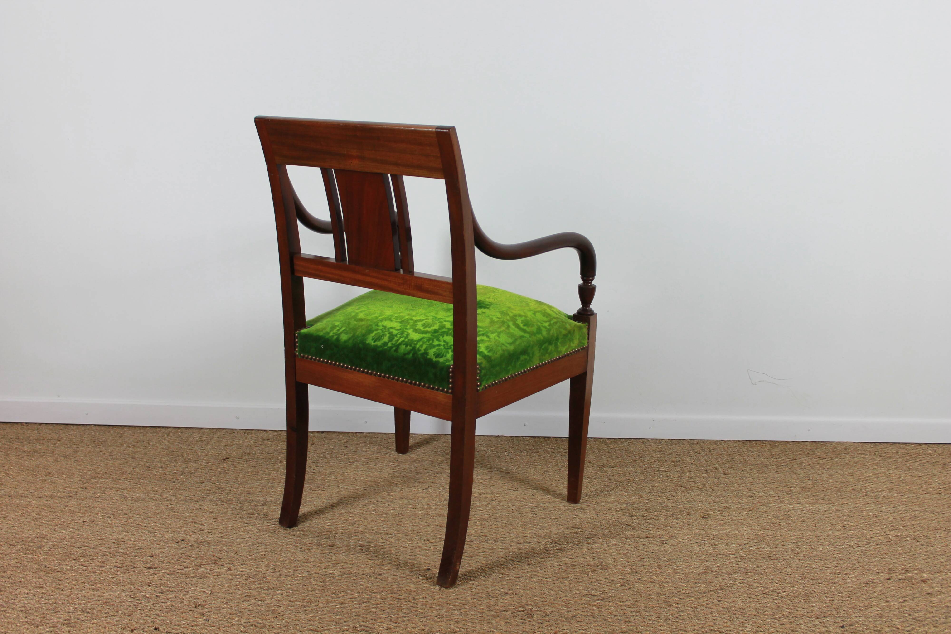 Empire style armchairs