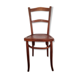 Curved wooden bistro chair