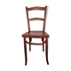 Curved wooden bistro chair