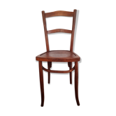 Curved wooden bistro chair