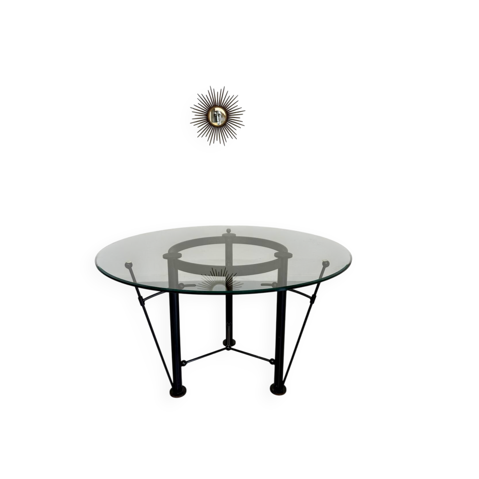 Washington glass table designed by Jean Michel Wilmotte, Ed Academy, 1986