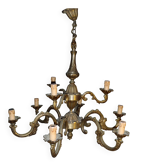 Lustre bronze "framon" 9 feux.