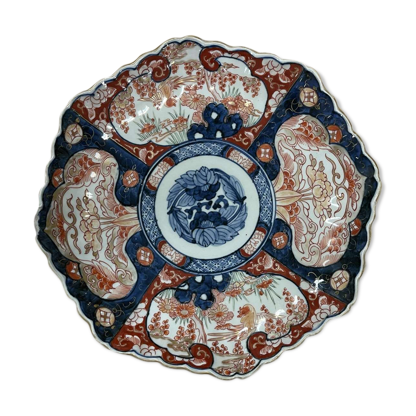Porcelain dish of Imari (Japan) XIXth