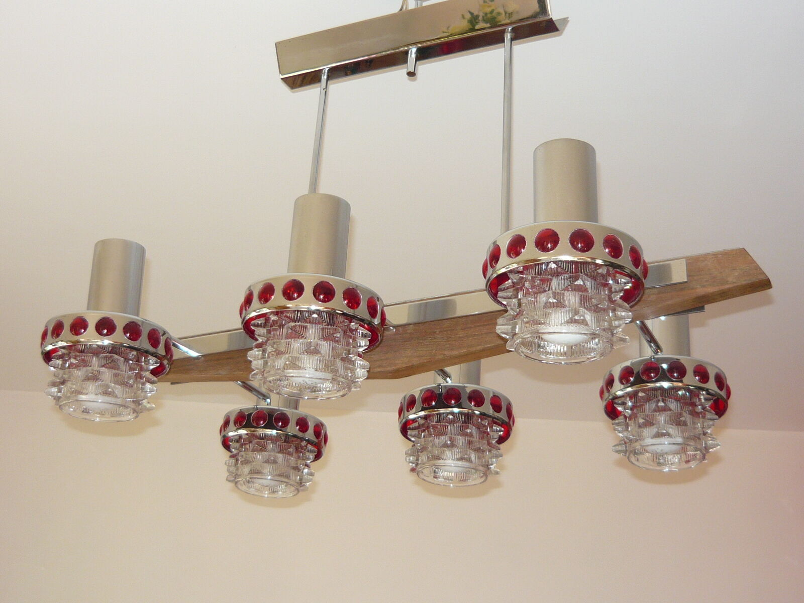 Lustre Raak 6 feux, années 70