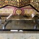 Coffee table in chromed metal and smoked glass 1970