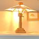 Vintage bamboo table lamp