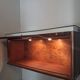 vitrine - coffre en bois et verre