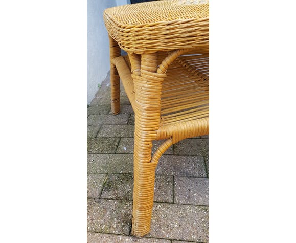 Rattan coffee table
