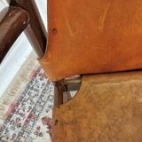 Vintage Leather Armchair: Janez Lajovic PRISANK Model, Mid-Century Modern