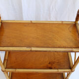 Bamboo and rattan shelf