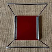 3 tables gigognes – acier chromé & plateau stratifié