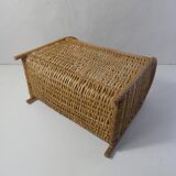 Rattan magazine holder