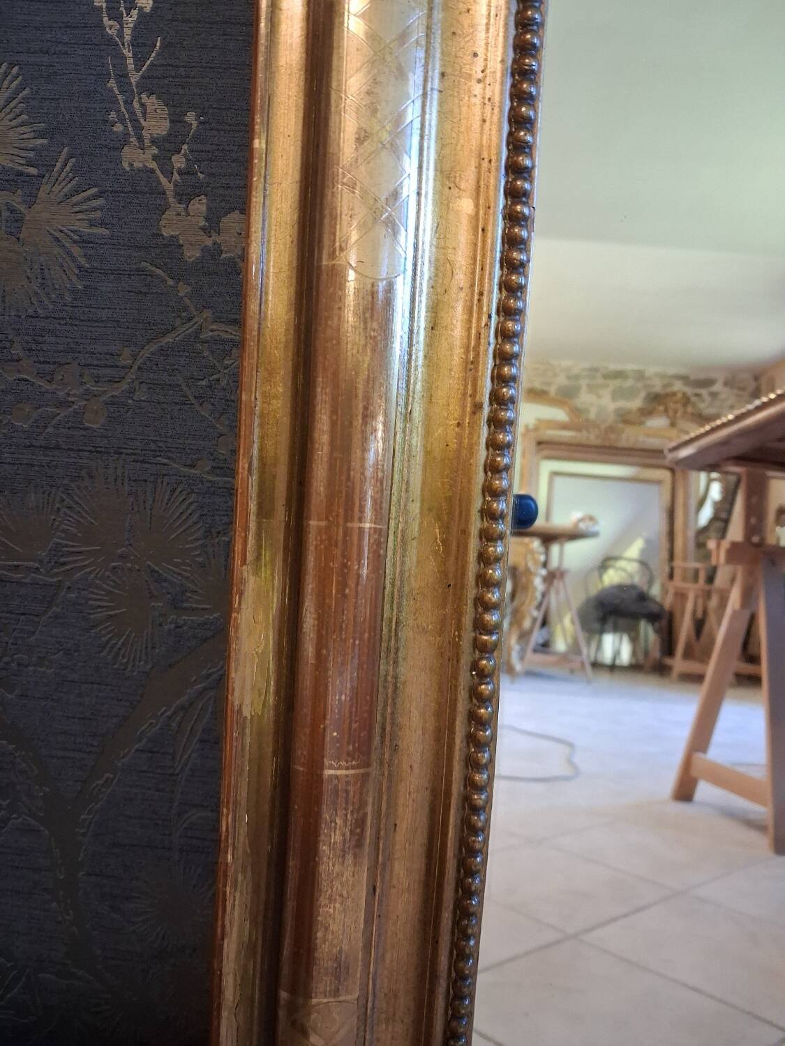 Louis Philippe period mirror 83 x 59