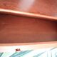 Commode en bois et rotin