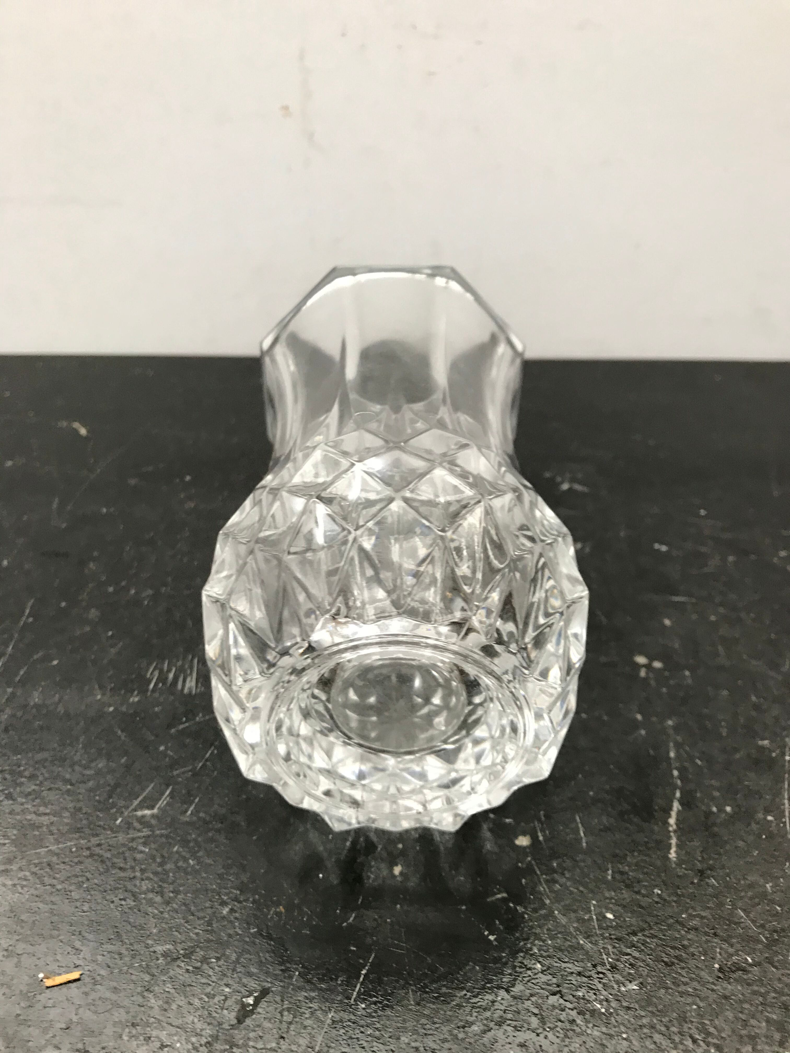 Ancient crystal vase petit model vintage
