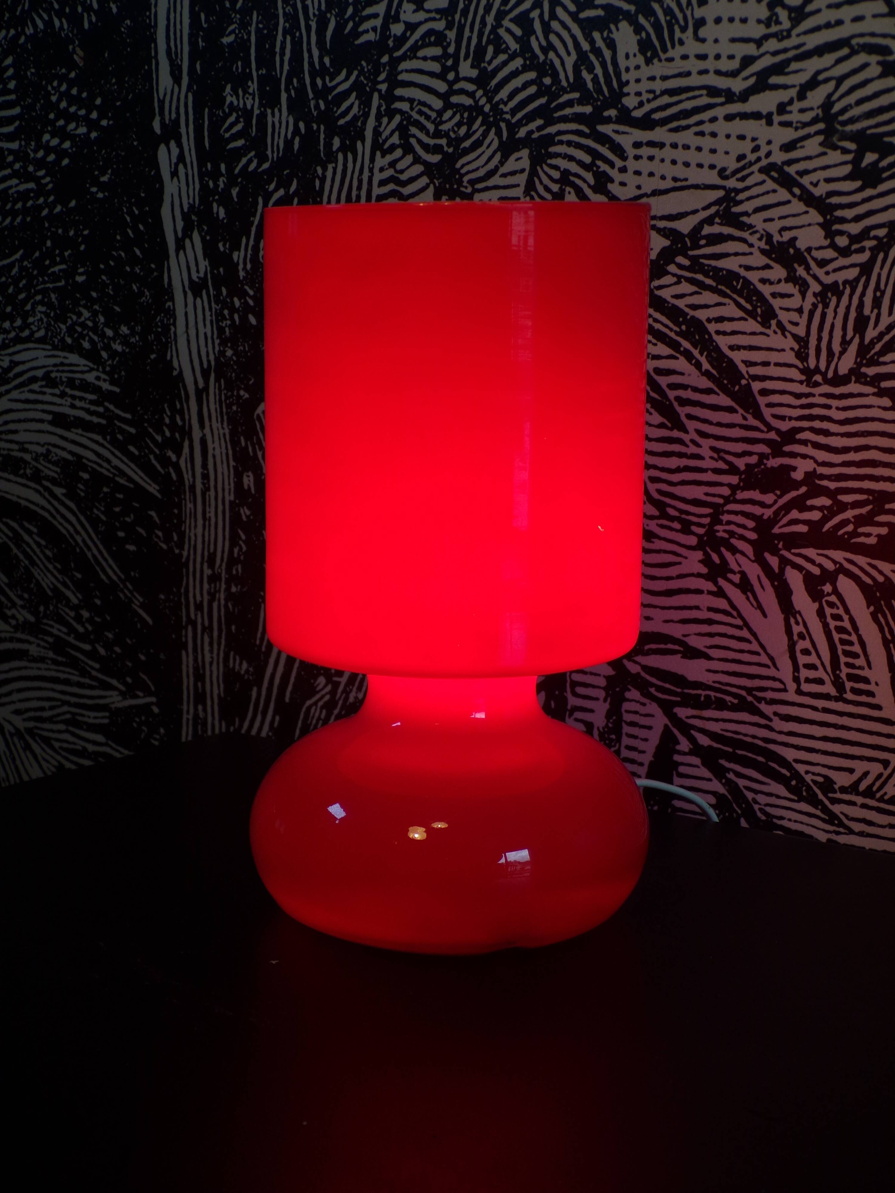 Ikea Lykta lamp red