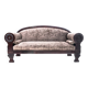 Canapé ancien de style Biedermeier, Europe du Nord, vers 1840.