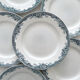 6 antique ironstone dinner plates "Lucy" Saint Amand