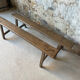 Pair of small antique solid wood benches
