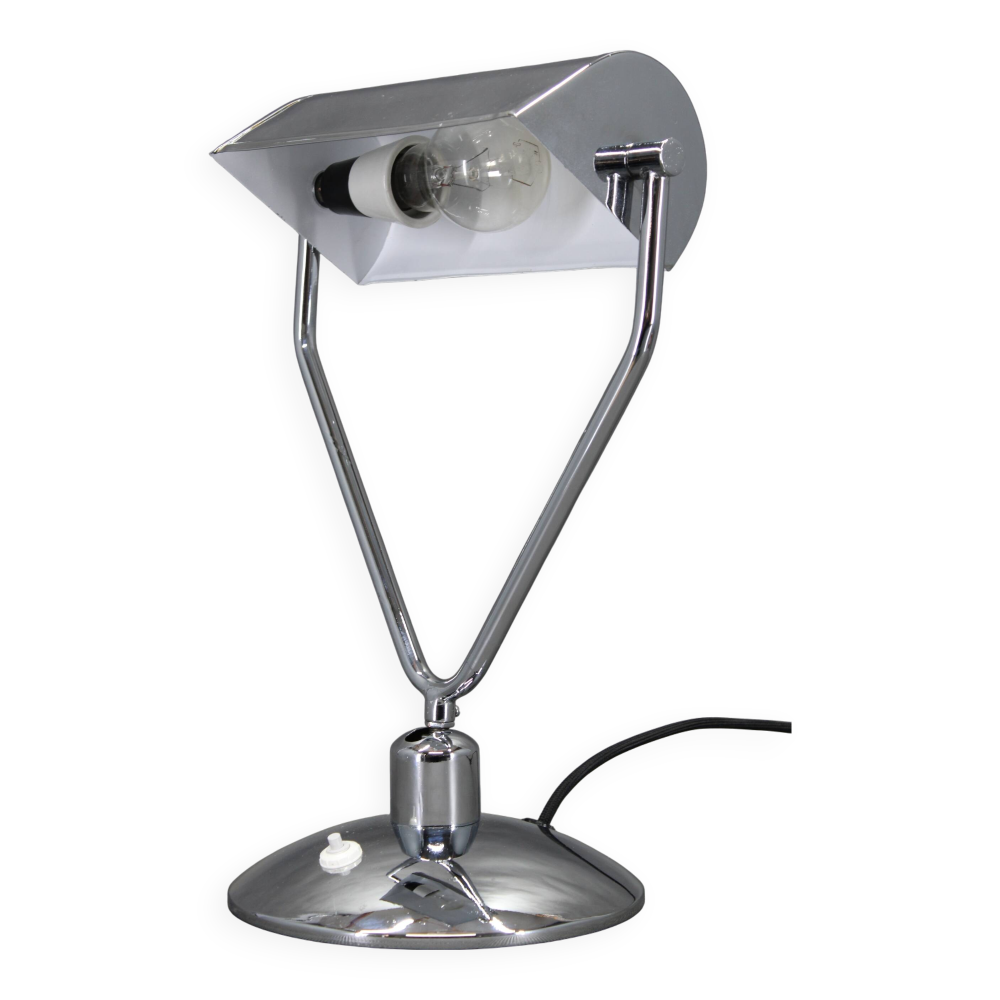 1940s Banker Lamp 3535 by Napako, Czechoslovakia