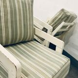 Pair of lacquered armchairs