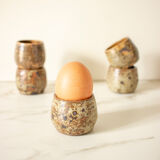 5 ramekins, shells in pyrite stoneware