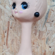Vintage Twiggy hat head 60s-70s