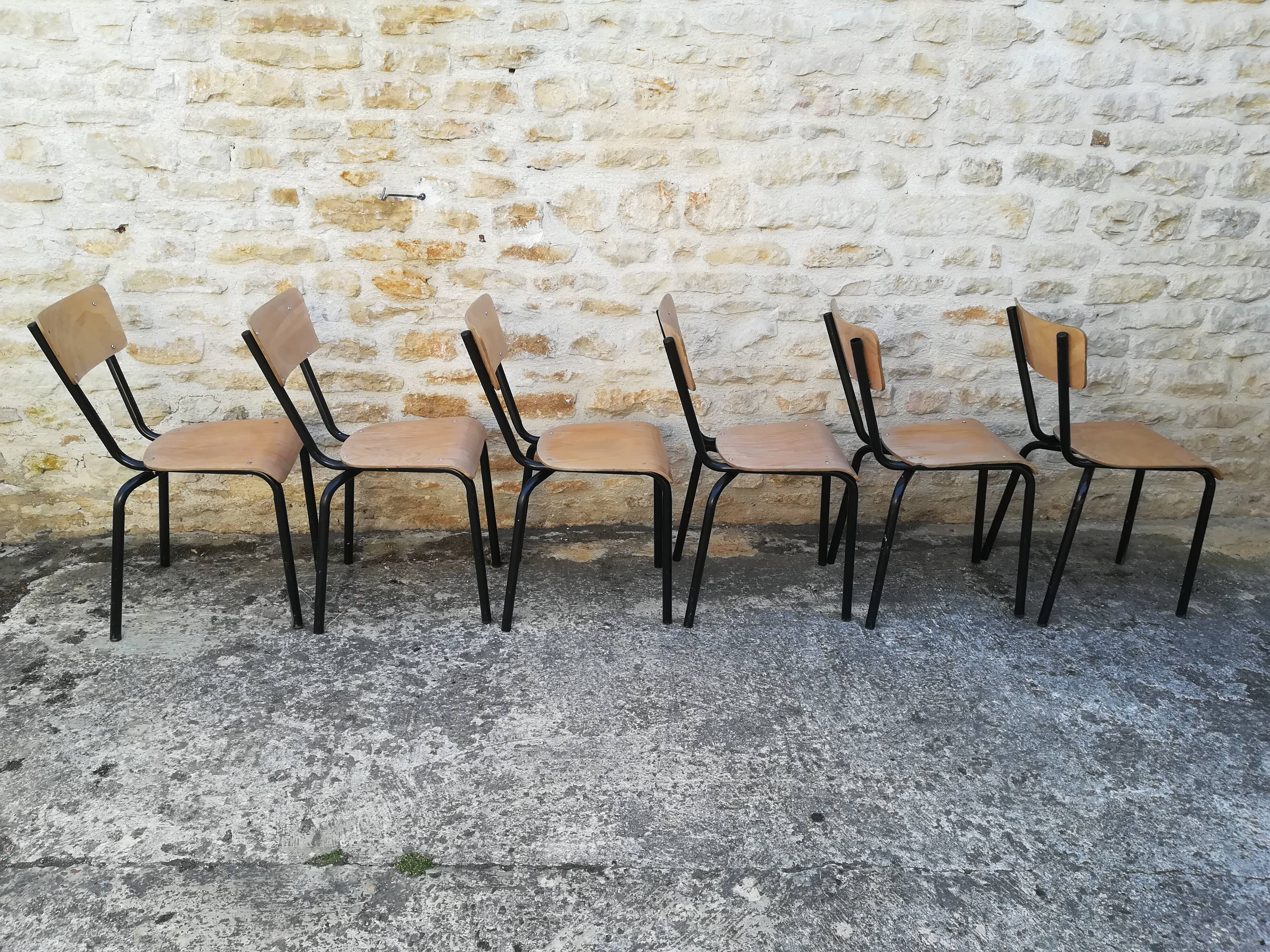 Vintage school chairs