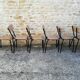 Chaises d'écoliers vintage