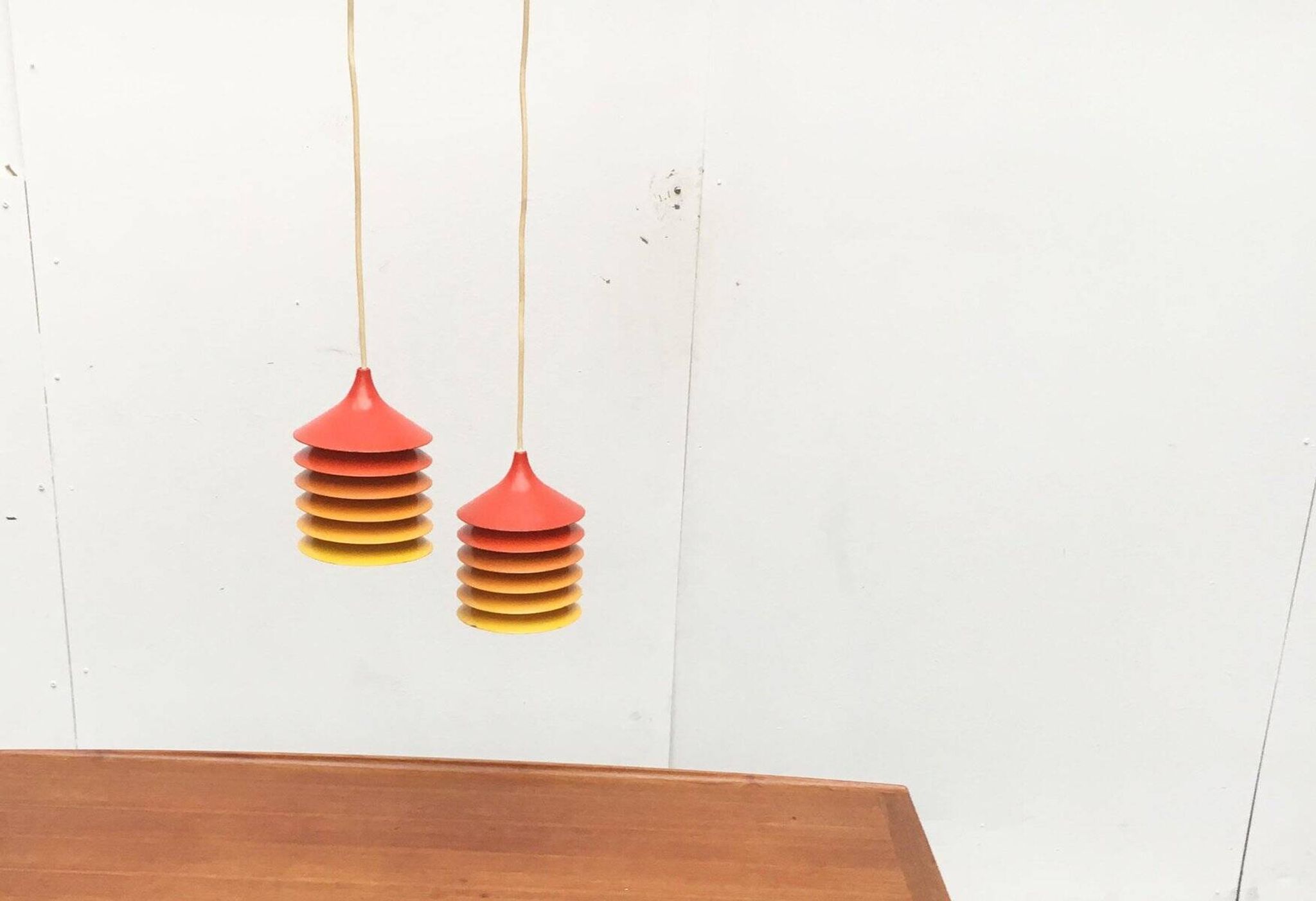 Vintage Duett pendant lamps by Bent Gantzel Boysen for Ikea, set of 2