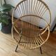 Fauteuil rotin midcentury