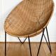 Fauteuil chaise oeuf corbeille en osier / rotin