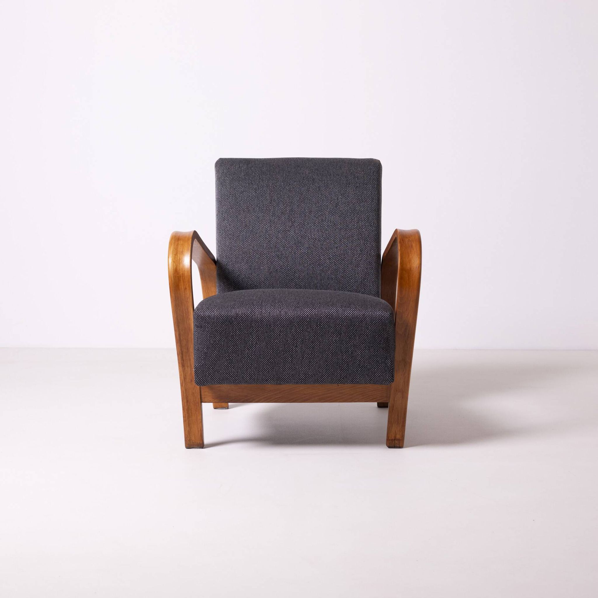 Pair of armchairs by Kozelka andKropacek, Interier Praha, 1950s