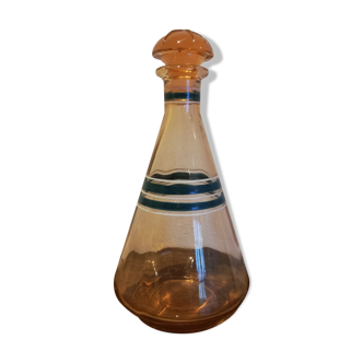 Molded glass decanter