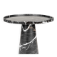 Black marble side table