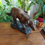 Gordon Setter terracotta statue after T Cartier