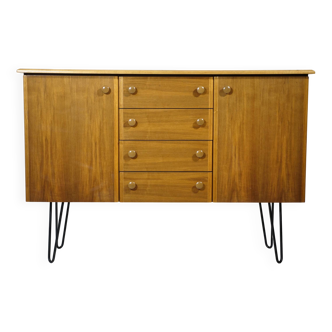 Buffet Hairpin en teck des années 1970